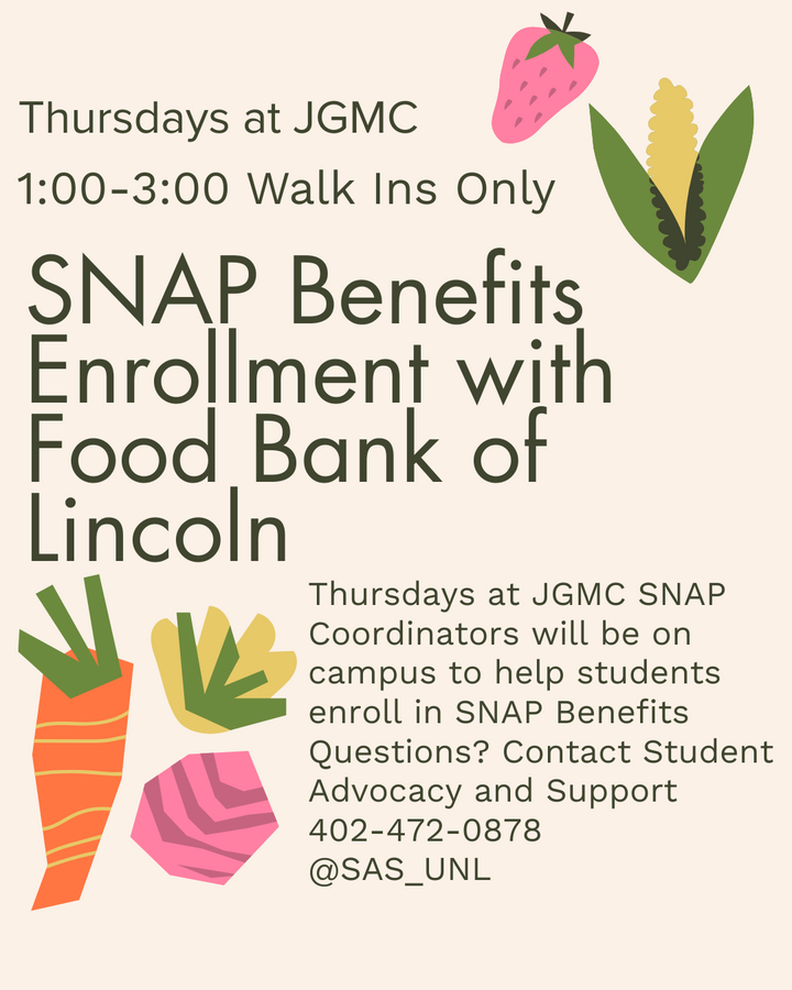 SNAP Benefits Enrollment with Food Bank of Lincoln Thursdays 1-3pm at JGMC